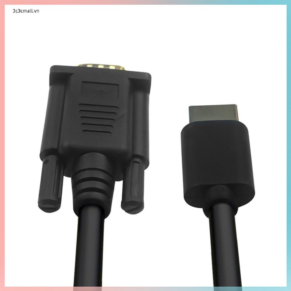 ⚡Promotion⚡HDMI-compatible To VGA Cable Audio And Video 1.8 M Drive Free Full System Compatibility Display Connector