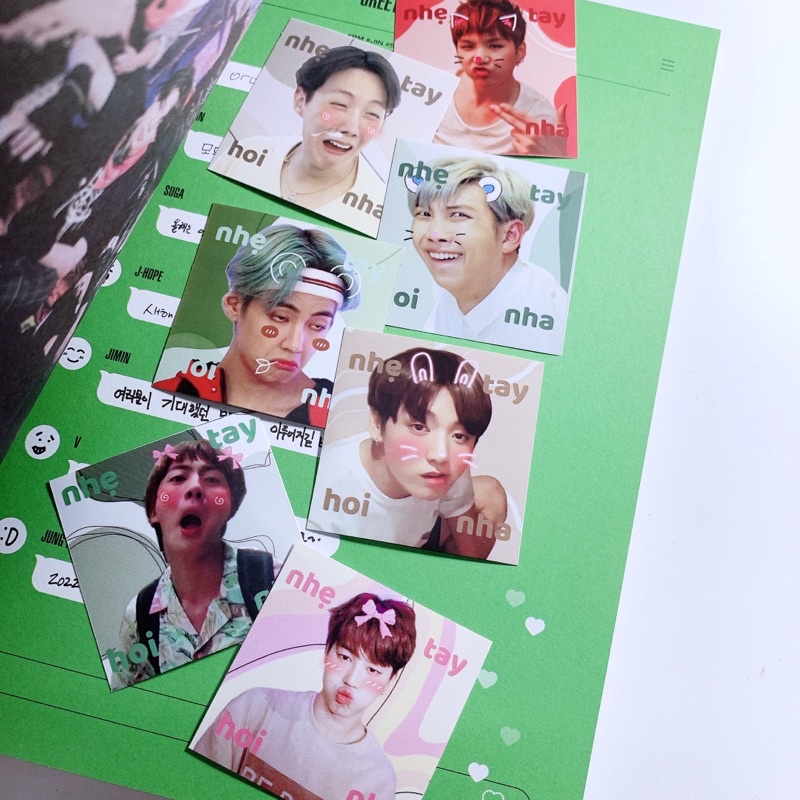 Sticker niêm phong BTS mẫu 1