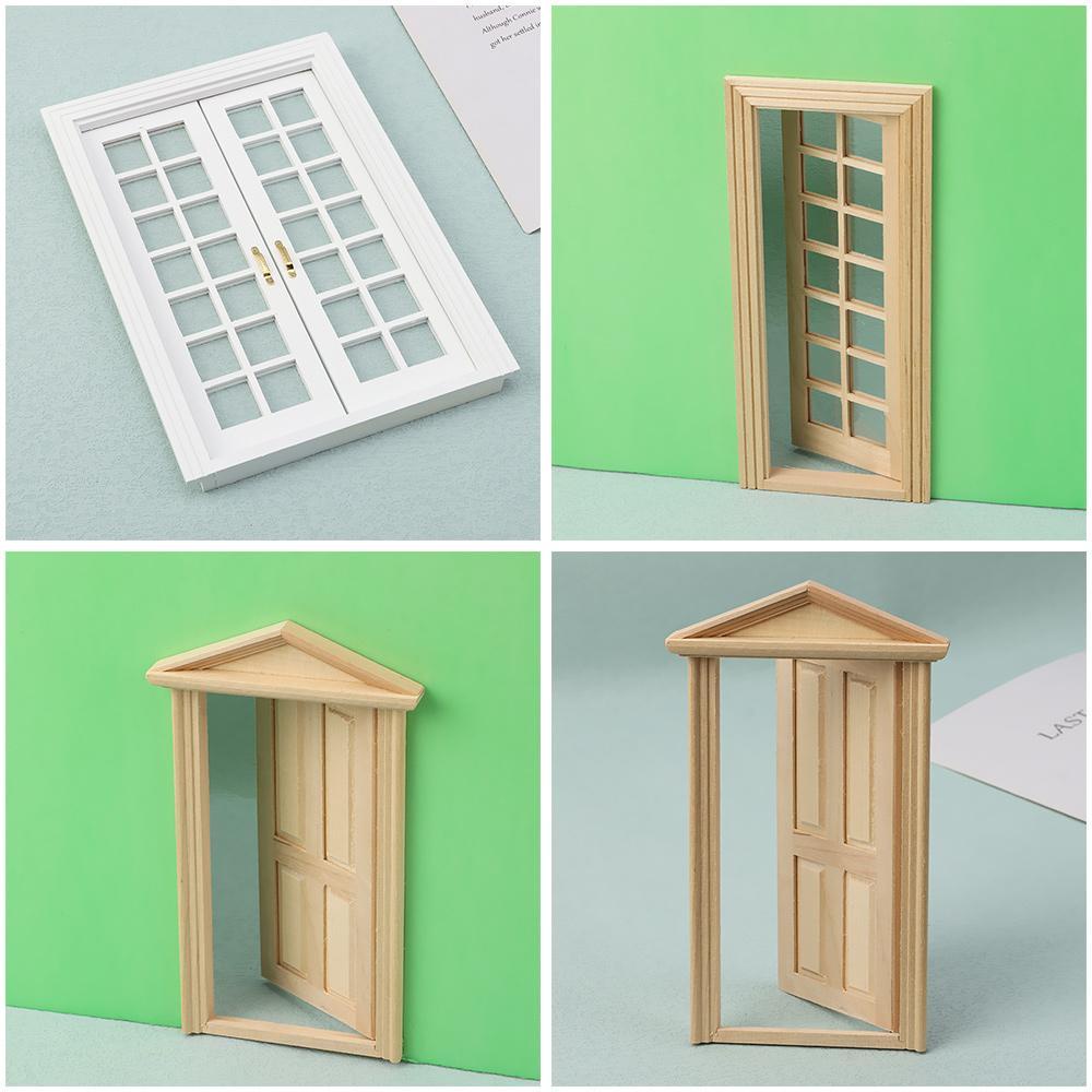 Khung Gỗ 4 Kiểu Tự Trang Trí Nội Thất Cho Nhà Búp Bê Tỉ Lệ 1 / 12