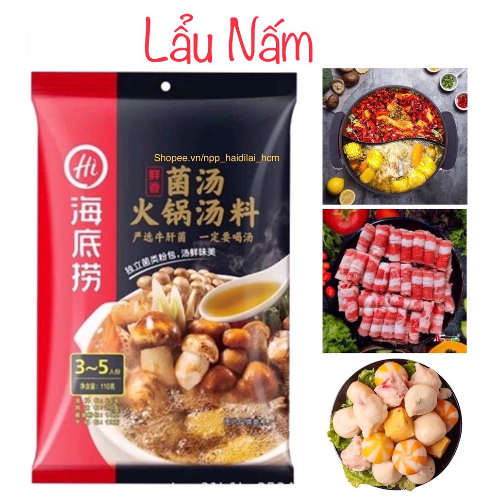 Lẩu nấm Haidilao - Hàng nhập khẩu chính hãng