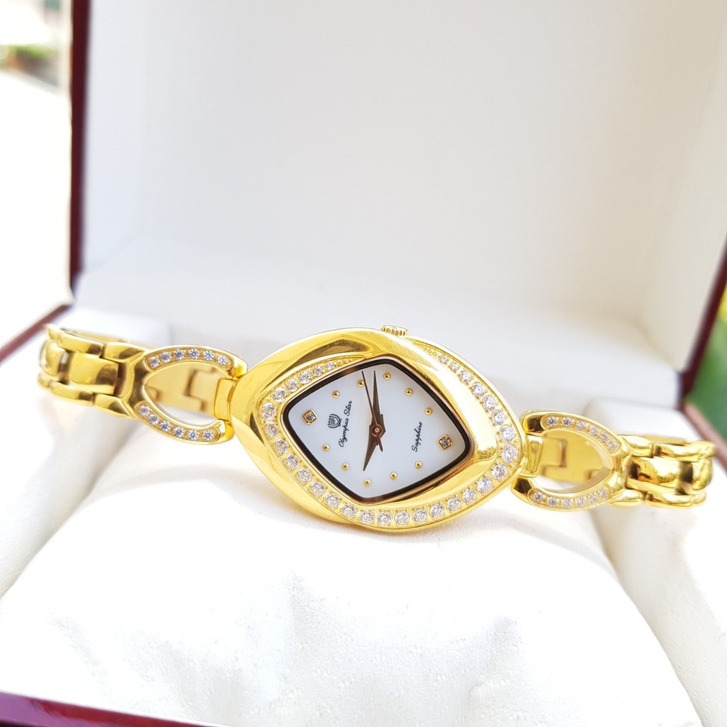 Đồng hồ Nữ Olympia star Chính hãng, Kính sapphire chống xước, Chống nước, Full hộp, thẻ bảo hành