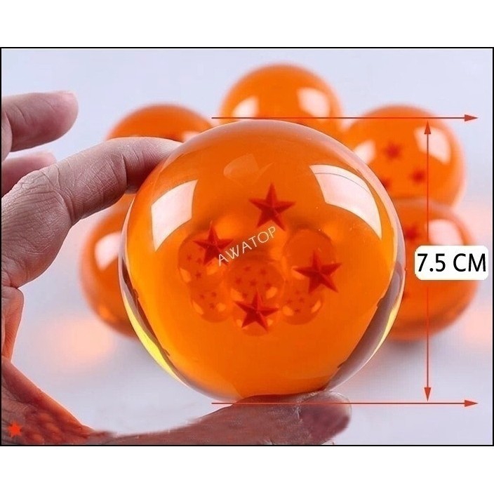 Viên ngọc rồng Dragon Ball 7.5cm 3D tự chọn 1-7 ngôi sao độc đáo