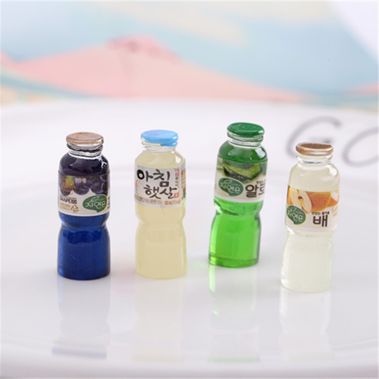 C118 - Charm slime/ Dụng Cụ Trang Trí Hình Chai nước trái cây Hàn Quốc (1.1x2.9 cm)