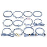 Hộp 12 Chun Buộc Tóc Phong Cách Hàn Sang Trọng Cho Chị Em