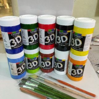 Combo sơn vẽ acrylic , cọ vẽ , tỉa , quạt , bay , palette