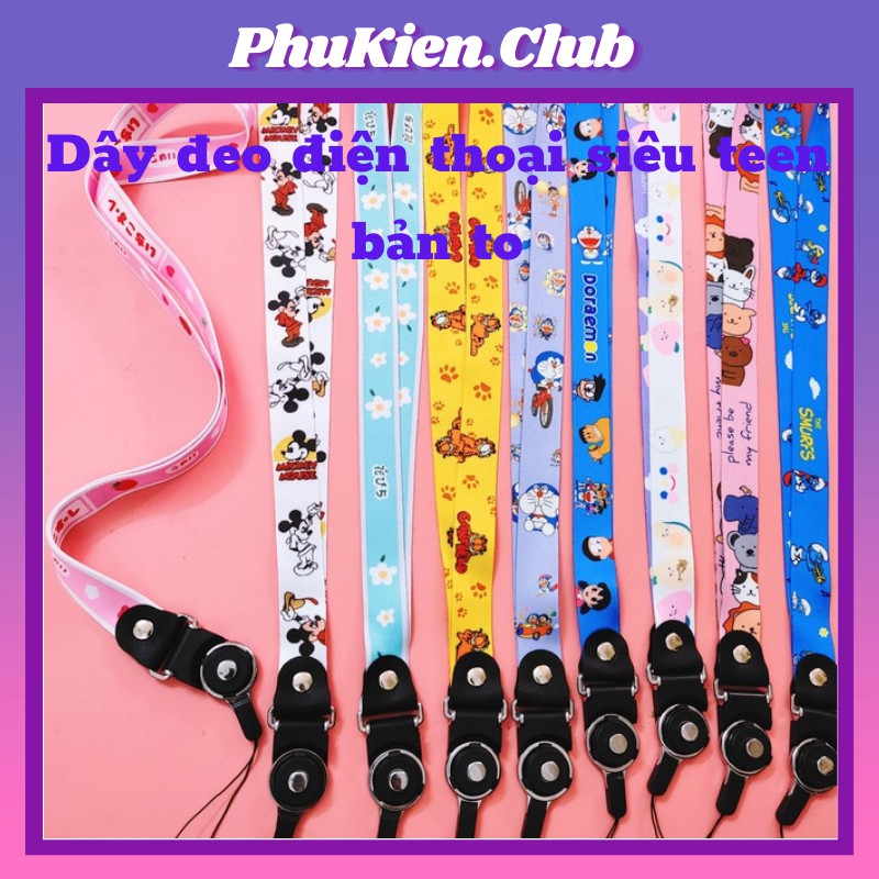 [⚡️Deal sốc⚡️] Dây đeo điện thoại siêu teen bản to (Giao ngẫu nhiên)