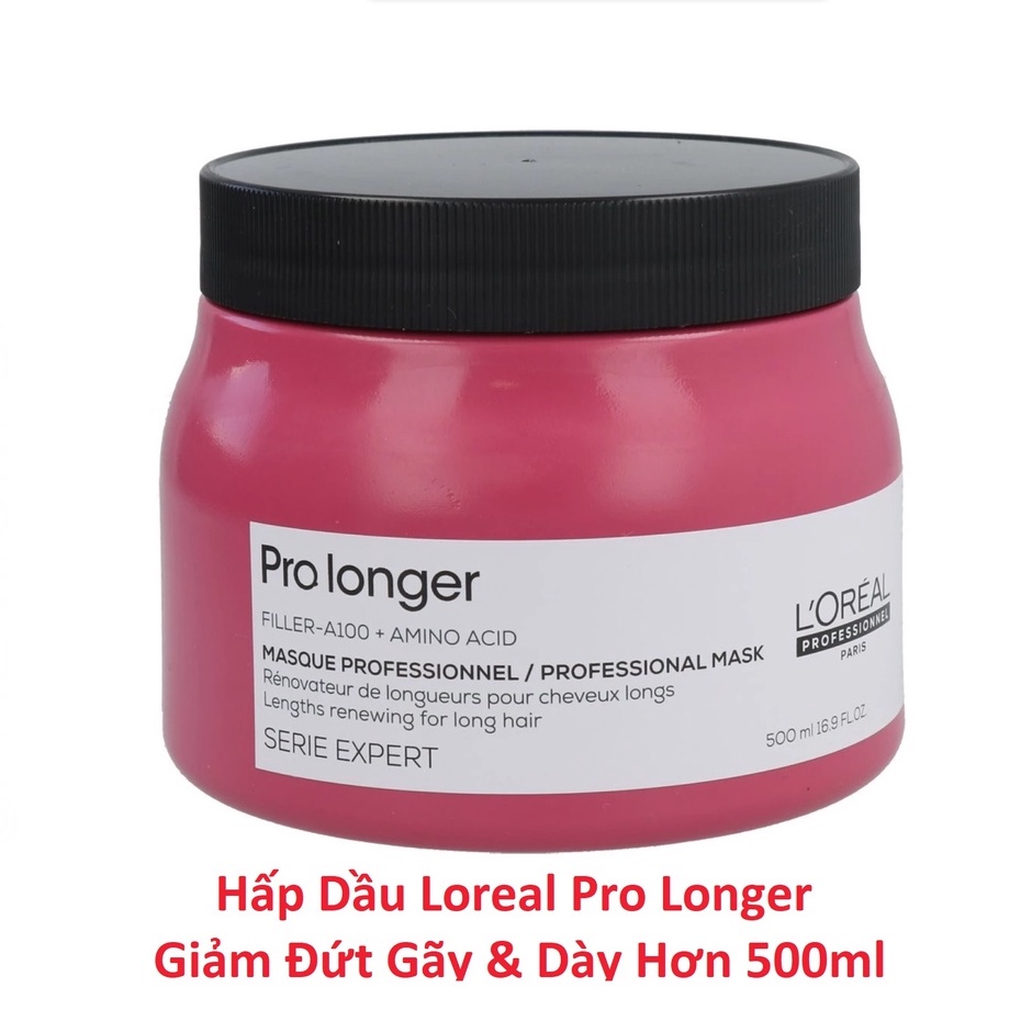 Hấp Dầu Loreal Pro Longer Giảm Đứt Gãy Dày Hơn 500ml