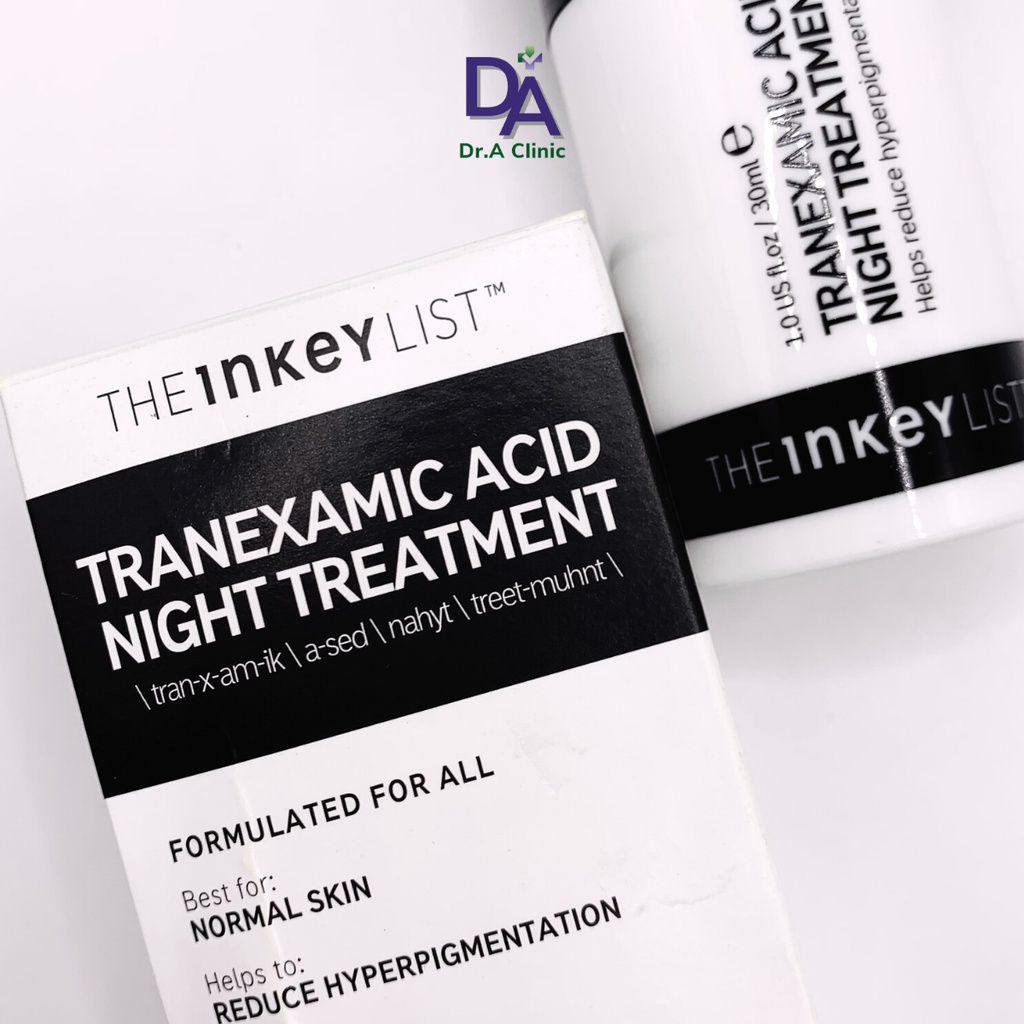 Kem Dưỡng Trắng Da Ban Đêm Tranexamic Acid Night Treatment The Inkey List giảm thâm nám tàn nhang - Dr.A Clinic