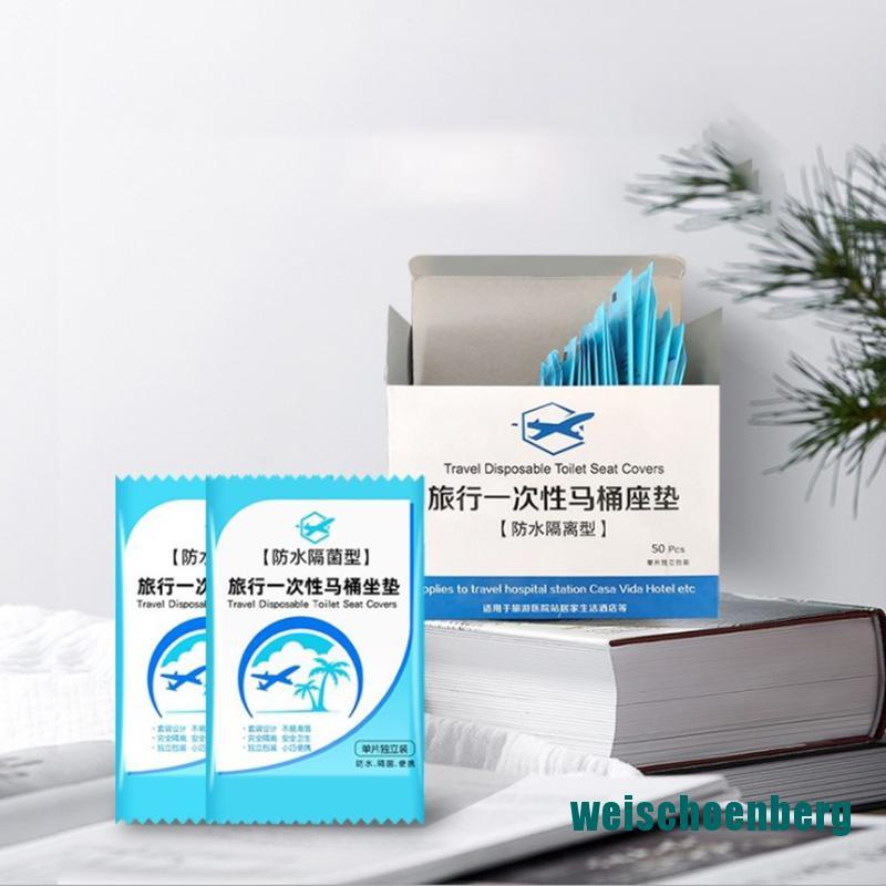 Mới Set 50 Miếng Lót Bồn Cầu 100% Dùng Một Lần Chống Nước An Toàn