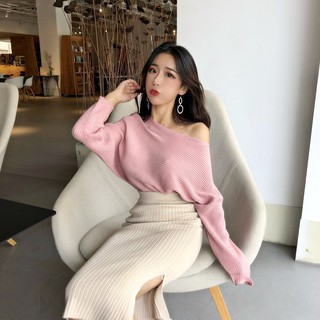 Áo dệt kim trễ vai Thái Lan cực chất