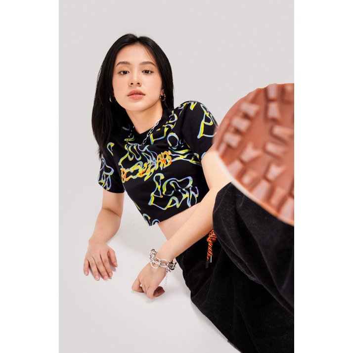 Áo Thun BOO in hình croptop hoạ tiết trend LAAB