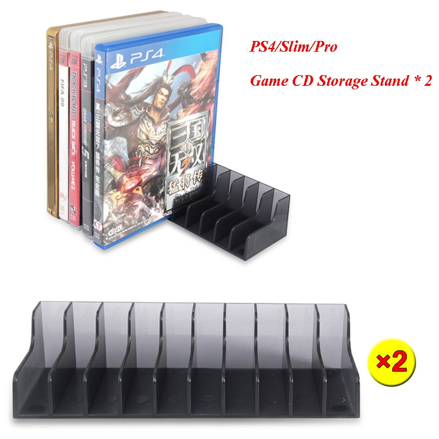 Set 2 khay đựng đĩa Game PS4 Slim/Pro 20 cho Sony Playstation 4 Play