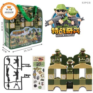 Đồ Chơi Xếp Hình 52 Chi Tiết Quân Đội Cùng Hệ Thống Số Học Giúp Các Bé Vừa Chơi Vừa Học