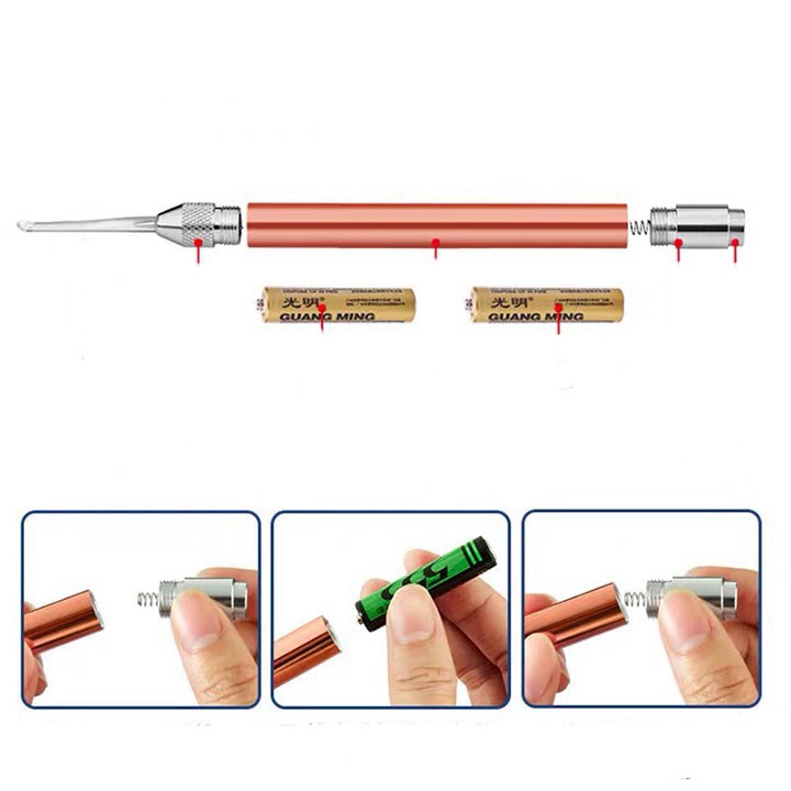 Dụng Cụ Lấy Dáy Tai Có Đèn Cao Cấp