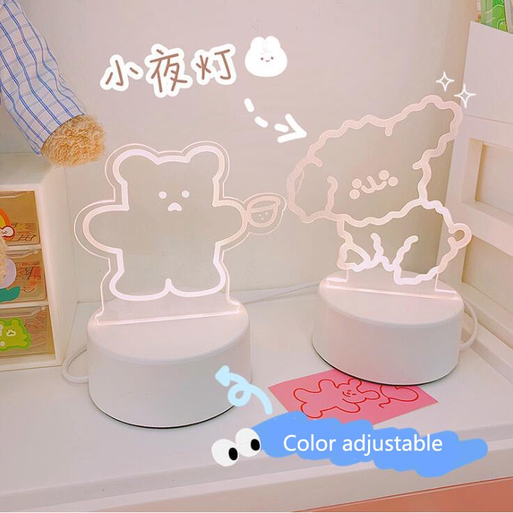 Đèn Ngủ Hình Gấu Hoạt Hình Dễ Thương