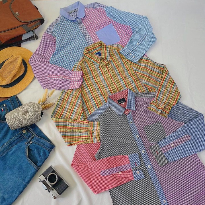 Áo Sơ Mi Nam Nữ 2Hand, Áo Sơ Mi Unisex Hàn Quốc Secondhand  Form Rộng Chất Vải Cao Cấp - Mẫu 1