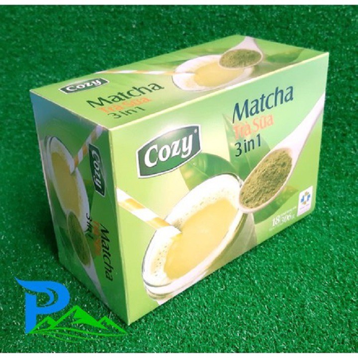 Trà sữa matcha Cozy hộp 306g -18 gói x 17g/gói