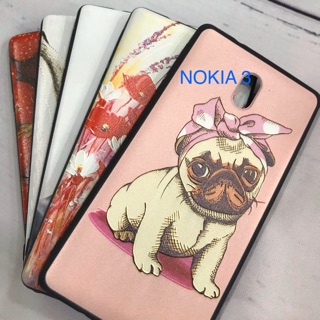 Ốp nokia 3 hình in nổi 4d siêu đẹp , silicon mềm