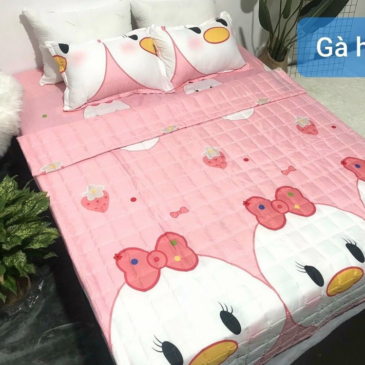 (Xả hàng - Được chọn mẫu) Bộ Ga Gối Poly Cotton loại đẹp bo chun đủ kích thước + có vỏ gối ôm đặt thêm | BigBuy360 - bigbuy360.vn