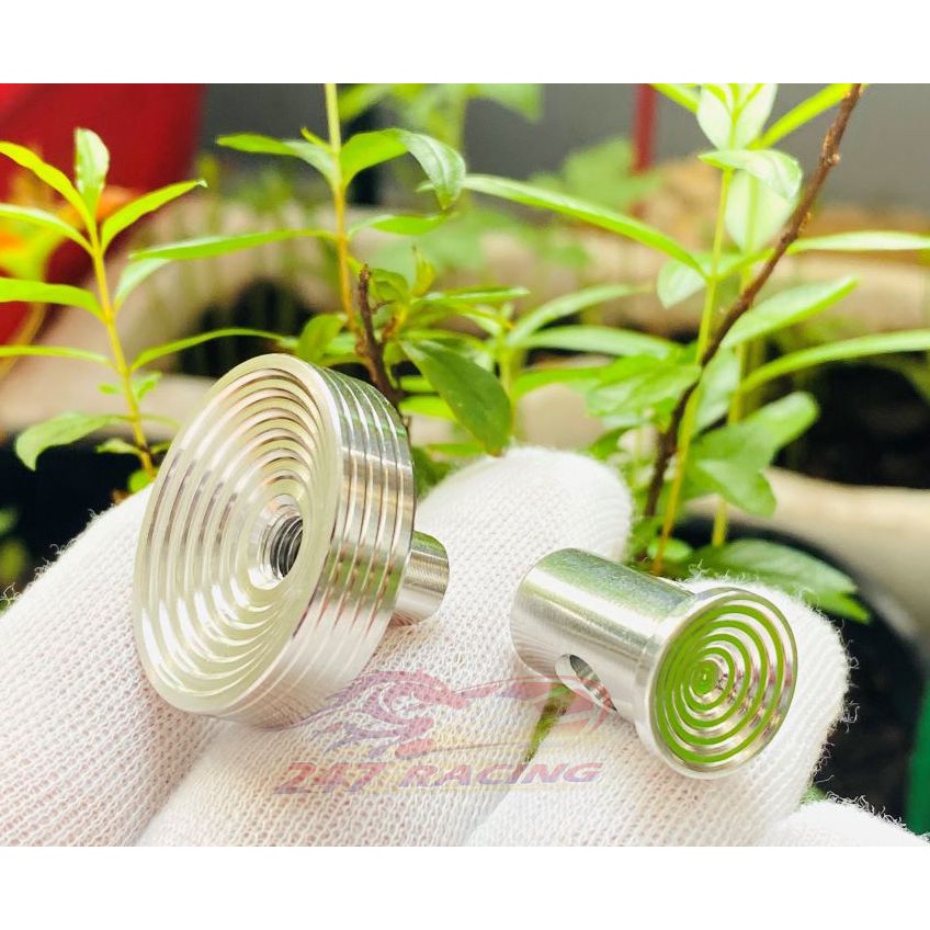 Combo Núm Vặn và Nút Xỏ càng đũa Thắng mẫu TH Thái gắn nhiều loại xe máy chất liệu INOX 304 CNC