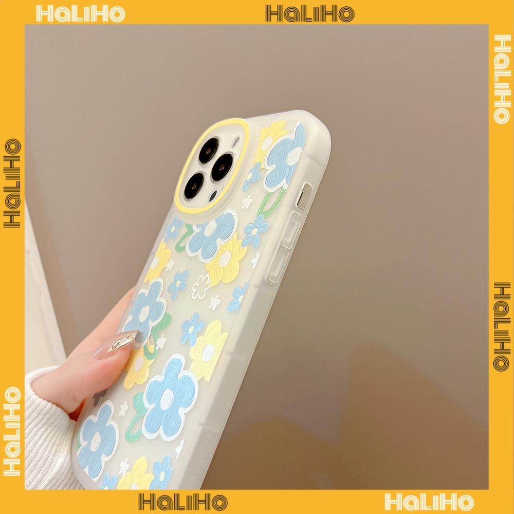 iPhone Case Silicone Soft Case Clear Case TPU Airbag Shockproof Full Coverage Protection Camera Oil Painting Flower For iPhone 13 Pro Max iPhone 12 Pro Max iPhone 11 iPhone 7 Plus