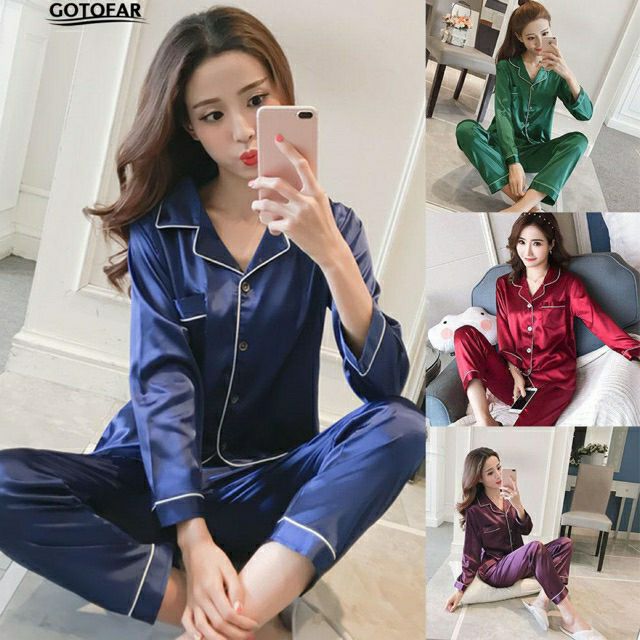 bộ pijama phi bóng trơn kẹp viền