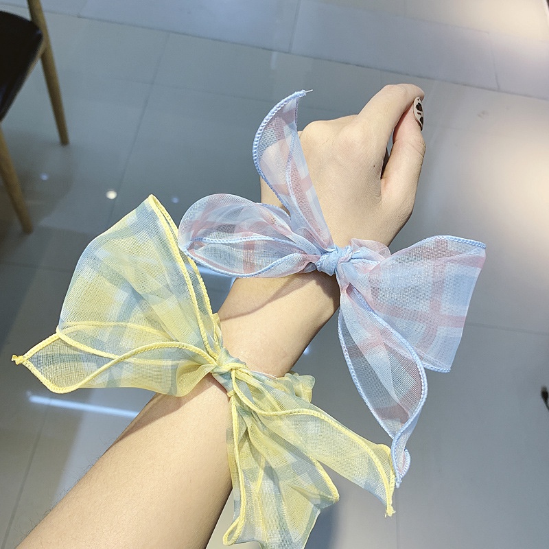 Dây Cột Tóc Vải Lưới Cỡ Lớn Thời Trang Xinh Xắn Cho Nữ