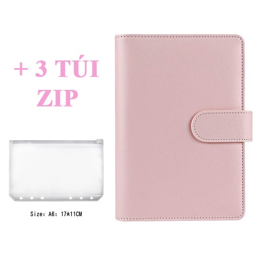 [Bujo] Sổ ghi chép cao cấp PVC A6 A5 quà tặng sang trọng (tiết kiệm, thu chi, học tập)