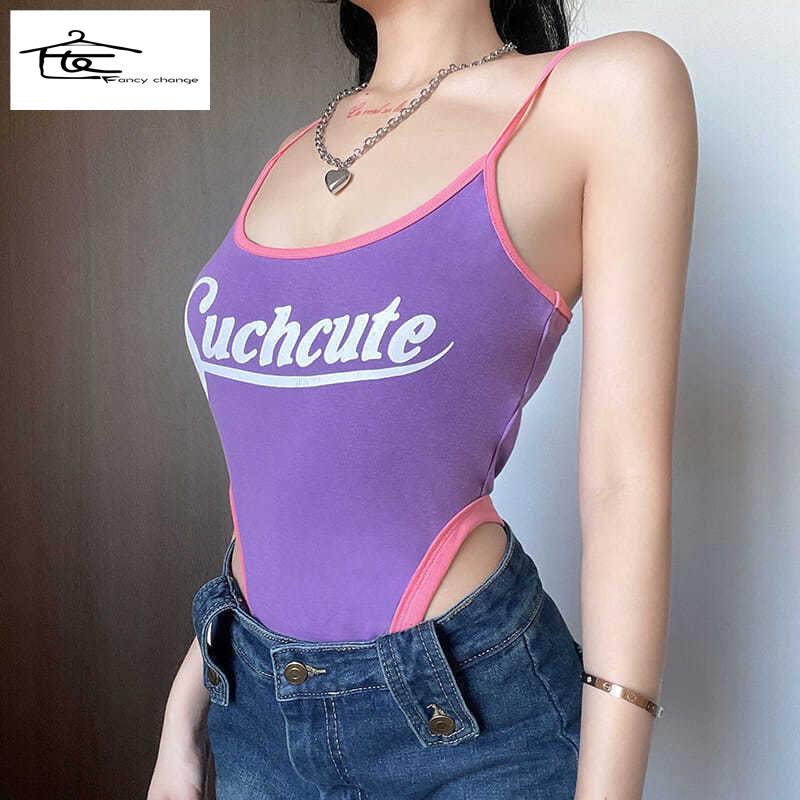 Áo Hai Dây Dáng Ôm In Họa Tiết Phong Cách Âu Mỹ Thời Trang Mùa Hè Quyến Rũ Cho Nữ