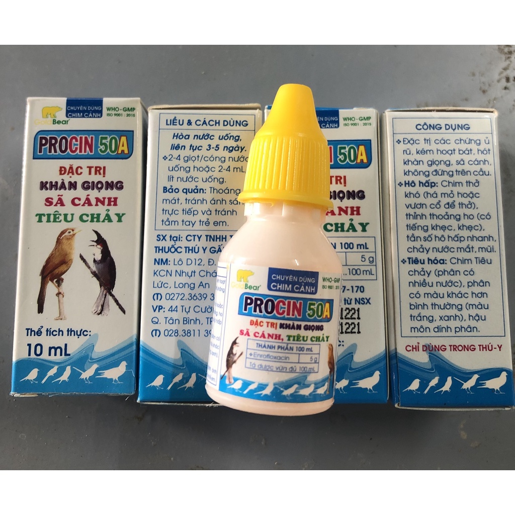 Procin 50A tiêu chảy, tiêu hóa, hấp