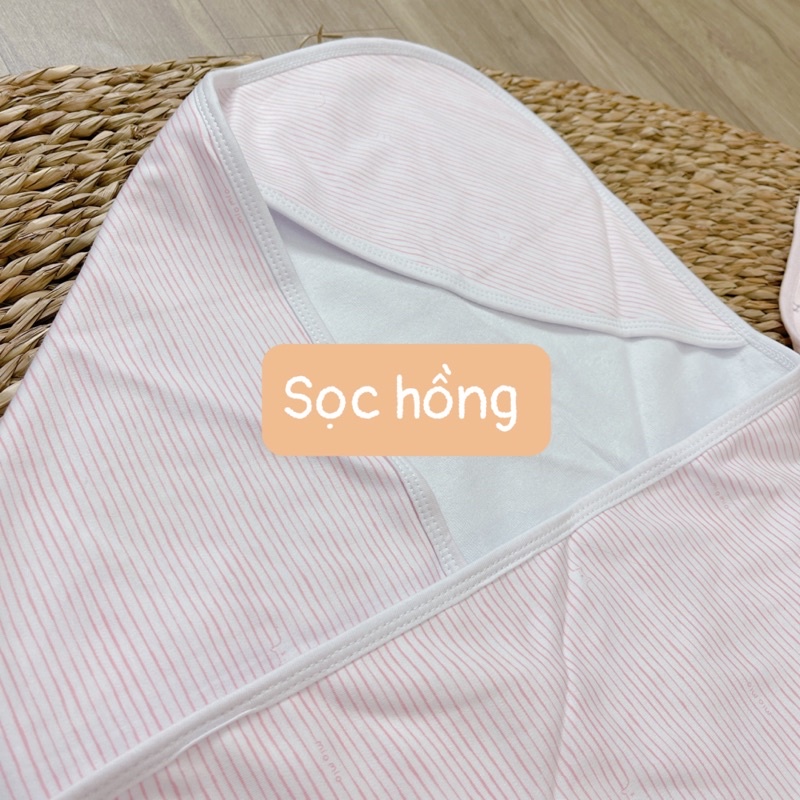 Khăn ủ sơ sinh MioMio 2 lớp thu đông ( Tấm quấn Mio, chăn ủ mio) 80x80cm