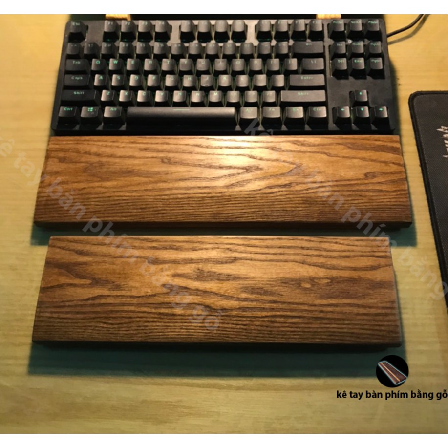 Kê lót tay bàn phím - bằng gỗ sồi Fullsize/ TKL / Compact / Keychon......[Có làm theo yêu cầu]