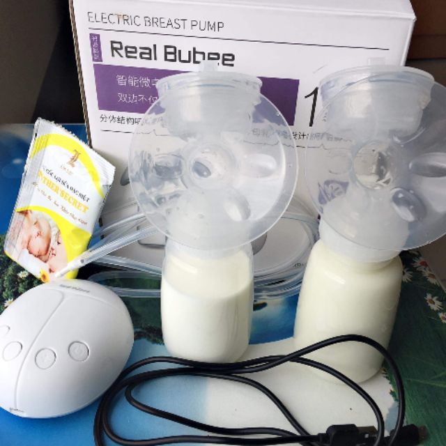 Máy hút sữa điện đôi real bubee