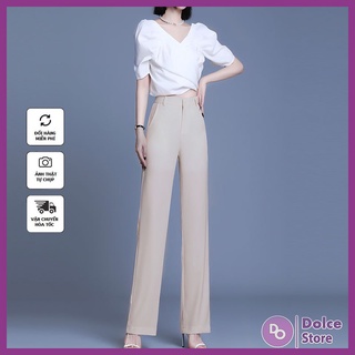 Quần ống suông công sở Hàn Quốc dài 100cm - Dolce