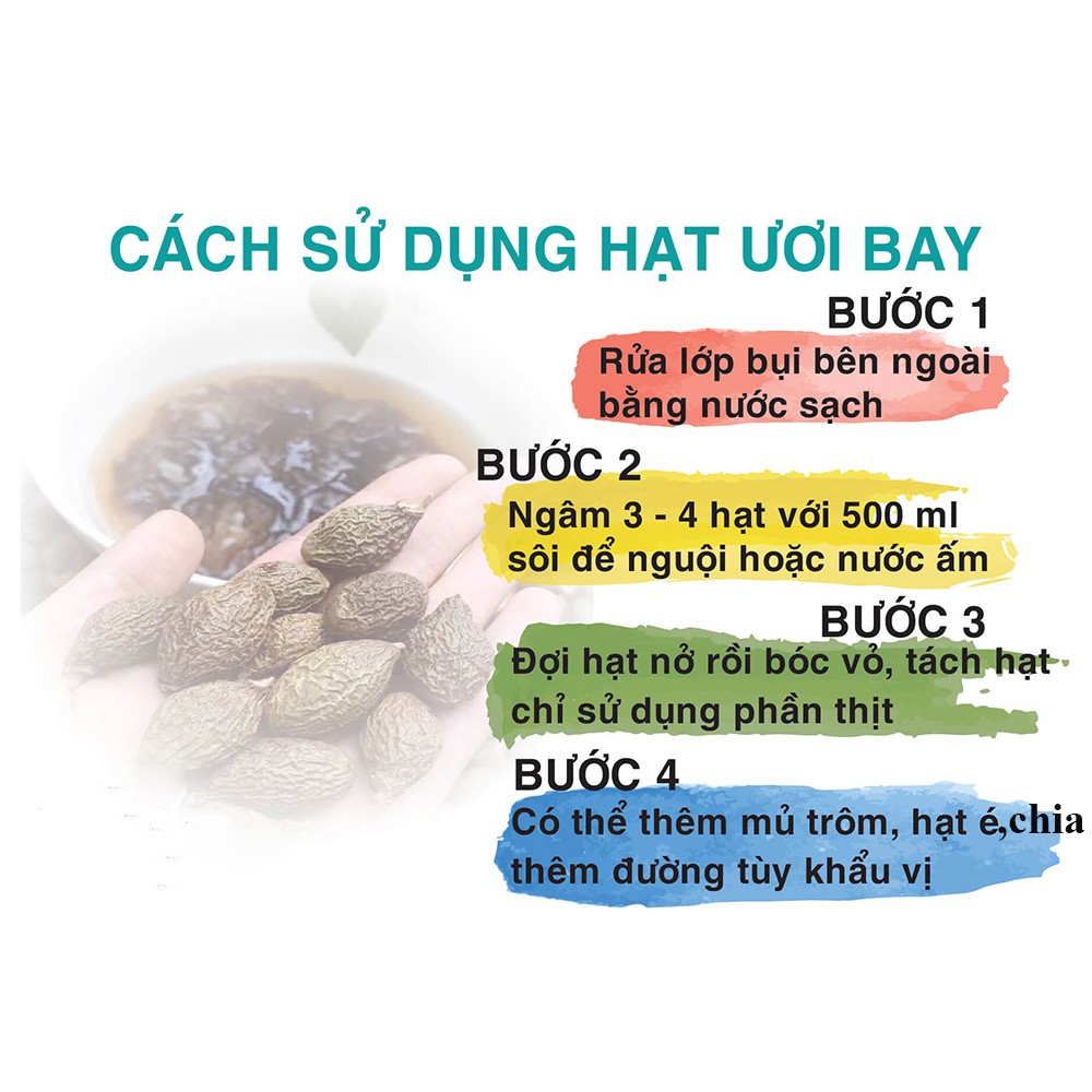 Hạt ươi bay Lâm Đồng loại đặc biệt siêu nở ( Hạt size lớn) Gói 500g