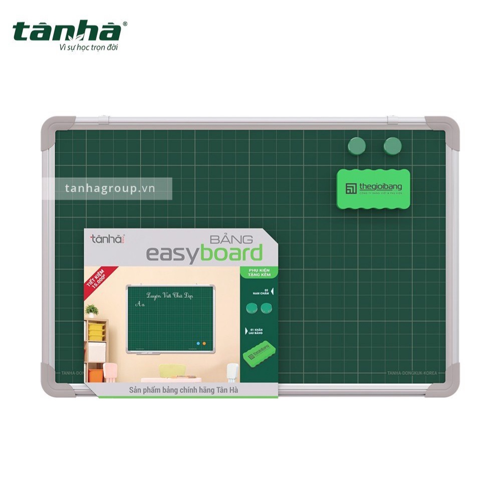 [Mã LIFEBOOK1 giảm 30K đơn 150K] Bảng từ xanh Tân Hà EASYBOARD 800 * 1200 kẻ ô vuông