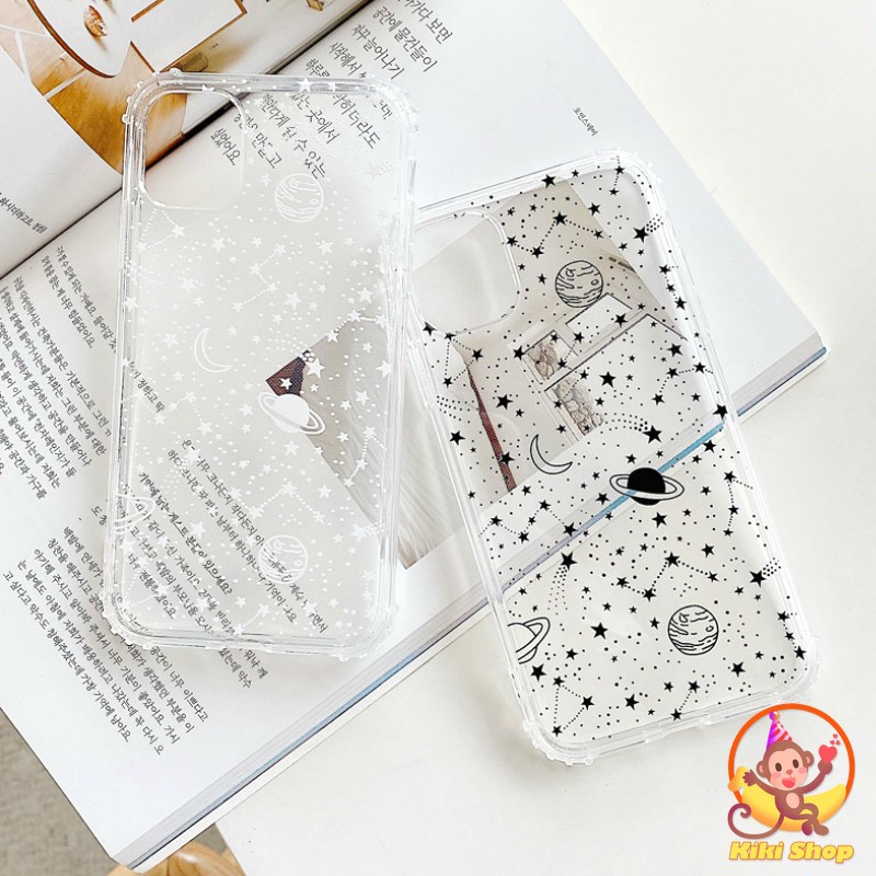 Planet Spaceship Phone Case for iPhone 12 11 Pro Max X Xs Max XR 8 7 Plus Lens Protector Clear Soft TPU Back Cover