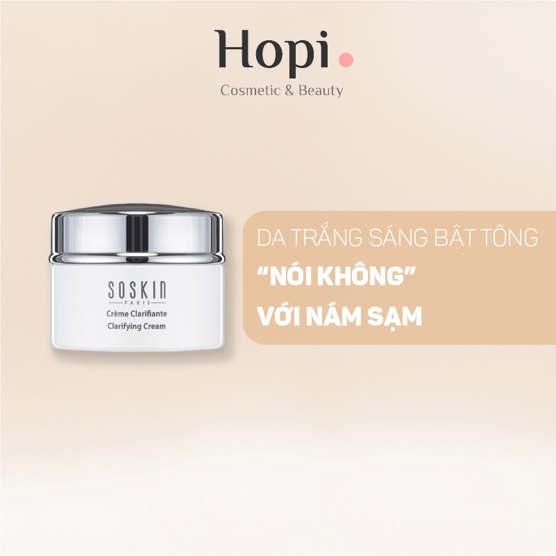 Kem dưỡng trắng Soskin Clarifying Cream cho da mặt không đều màu,da lão hóa 50ml