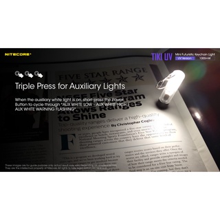 NITECORE TIKI UV multi-purpose UV flashlight, micro USB charging