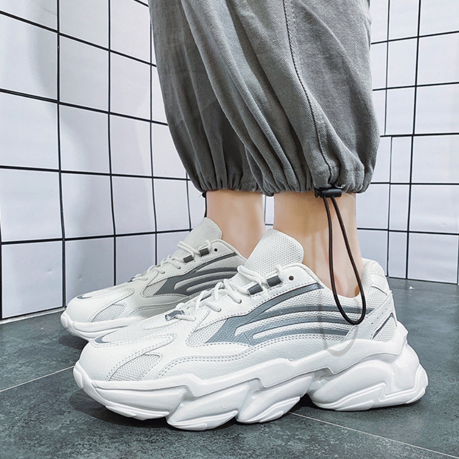 Giày nam trắng , giày sneaker trắng cao cấp chính hãng siêu hot 2022 tăng chiều cao 6cm NAGA09 (video + ảnh thật ) | BigBuy360 - bigbuy360.vn