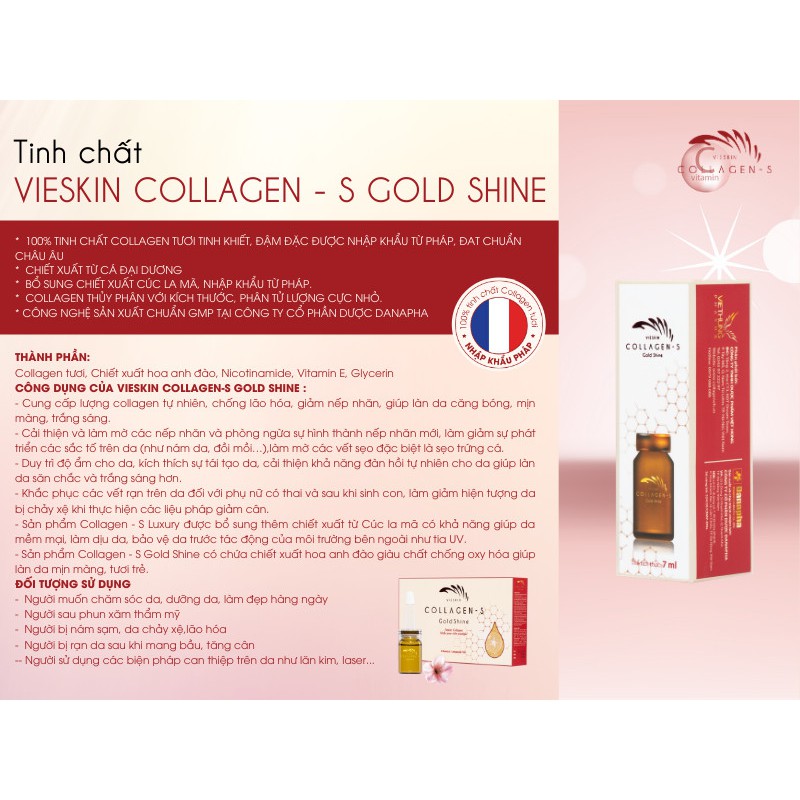 VieSkin Collagen SGoldShine chống lão hoá , mịn da , cấp ẩm ,... ( Chính Hãng ) | BigBuy360 - bigbuy360.vn