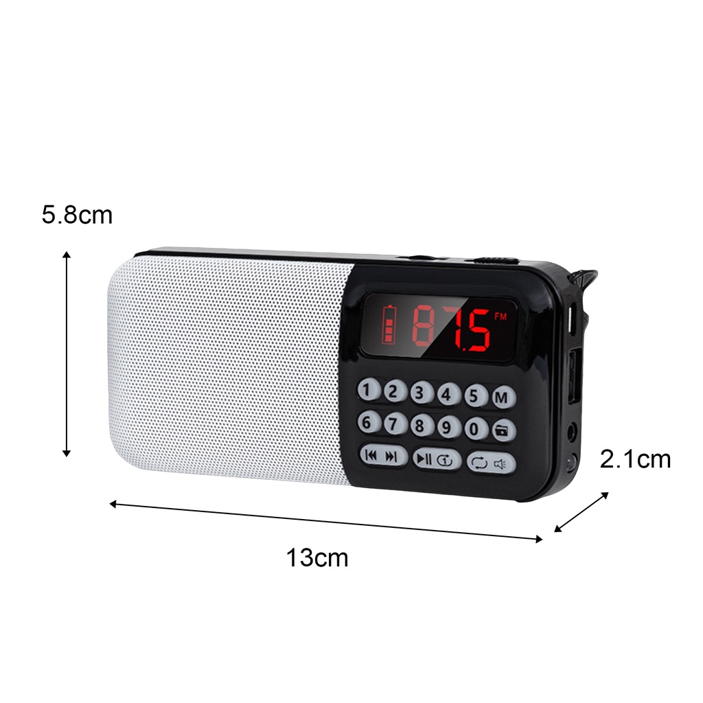 Loa Y-508 Kỹ Thuật Số Hỗ Trợ Thẻ Nhớ TF/FM Bỏ Túi Bằng ABS Nhỏ Gọn