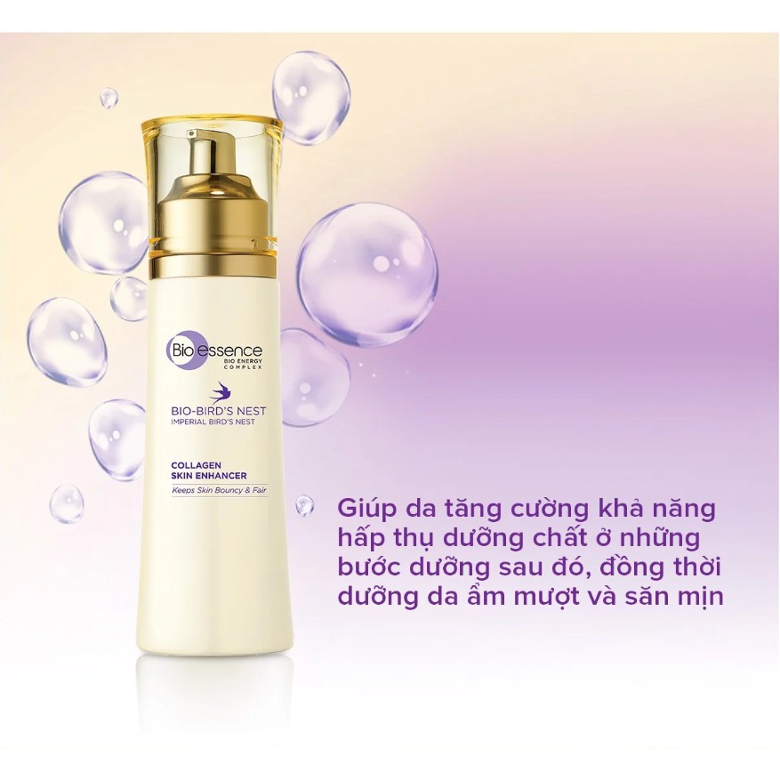 Nước Hoa Hồng Tinh Chất Tổ Yến Bio-essence Bio-Bird's Nest Collagen Skin Enhancer 100ml