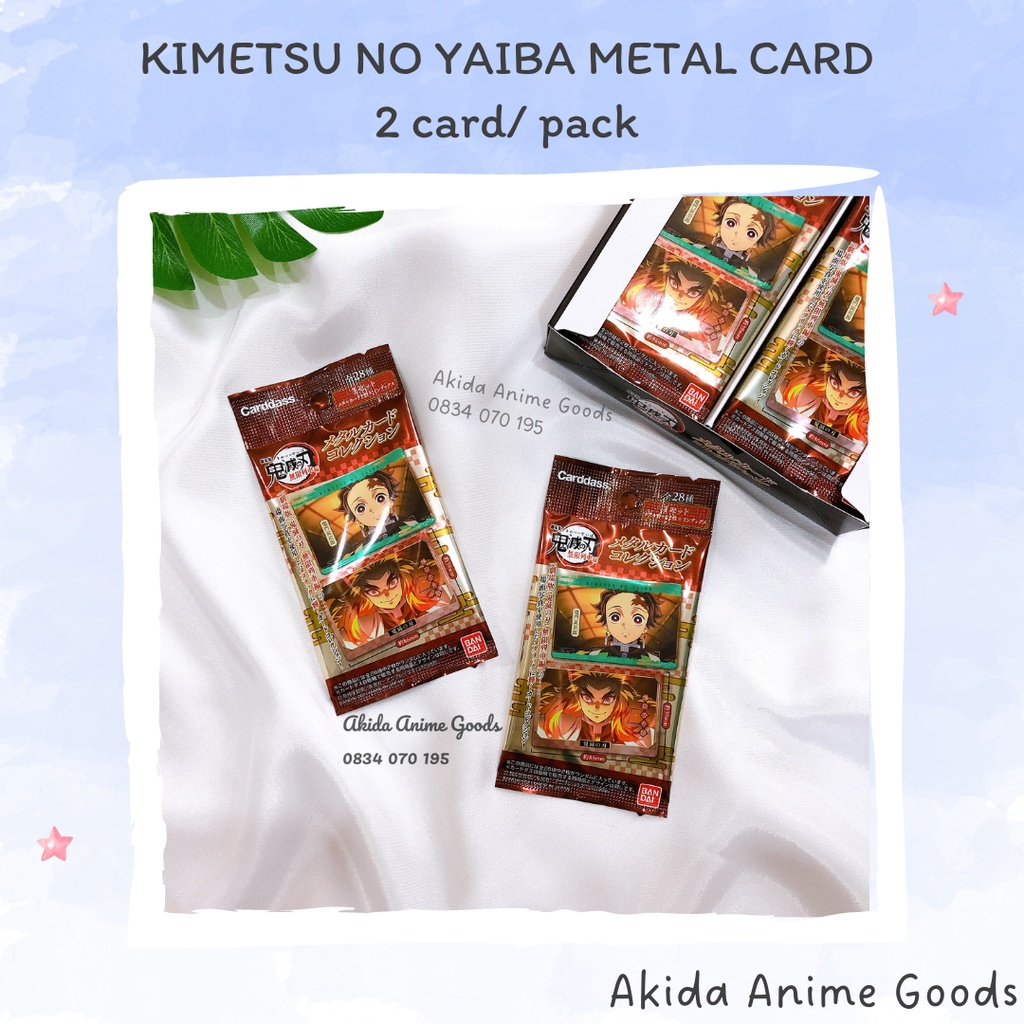 Pack random/ Thẻ nhân phẩm - Metal card - Kimetsu no Yaiba