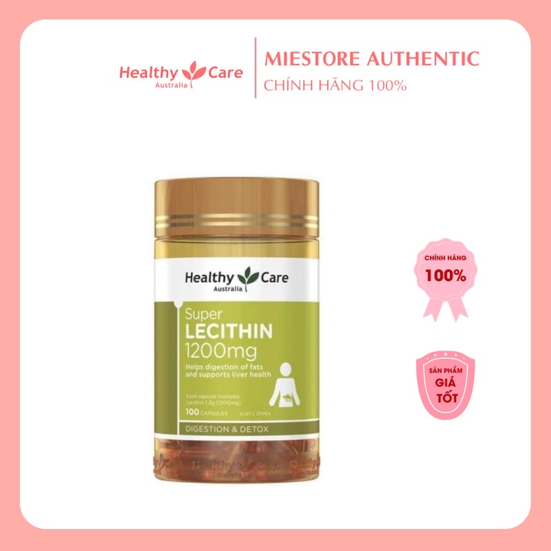 Mầm Đậu Nành [Úc] Lecithin Healthy Care 1200mg