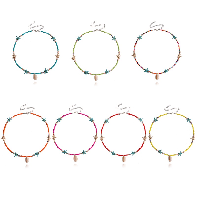 Vòng cổ Hạt Hình Vỏ Sò/ Sao Biển Phong Cách Bohemian Thời Trang Cho Nữ