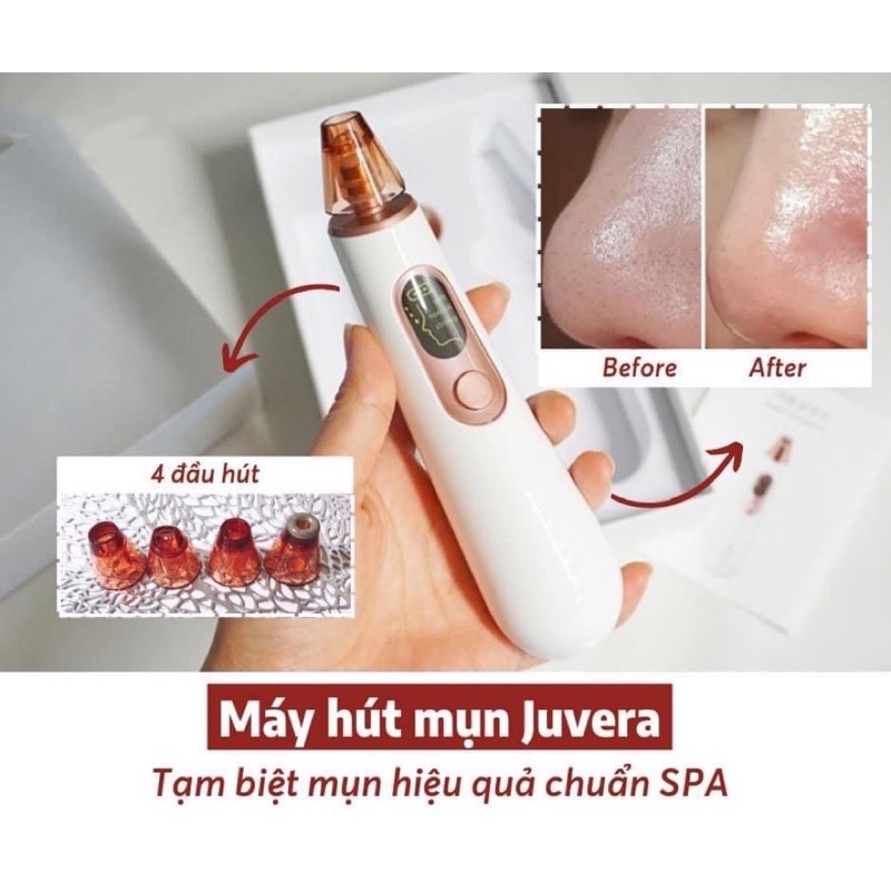 MÁY HÚT MỤN JUVERA ELECTRIC SEBUM INHALER - BẢO HÀNH 1 ĐỔI 1 TRONG 1 NĂM