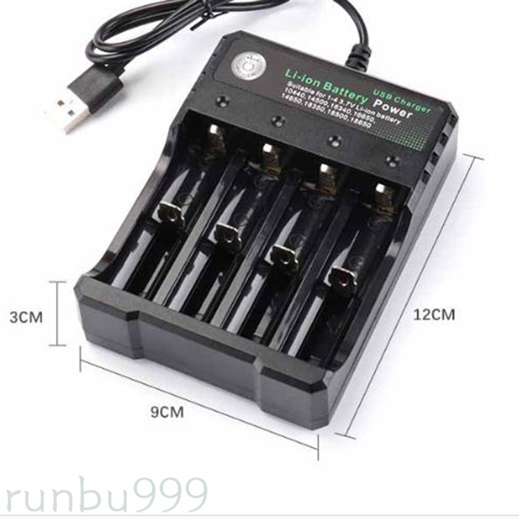 Bộ Sạc Pin Lithium-Ion 18650 Với 4 Ô