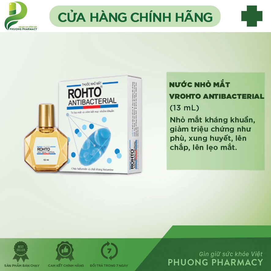 Dung dịch nhỏ mắt V.Rohto chai 13ml