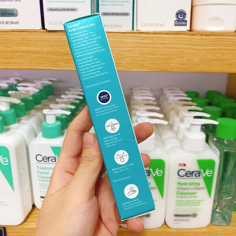 Gel chấm mụn Cerave Acne Control Gel / 40mL